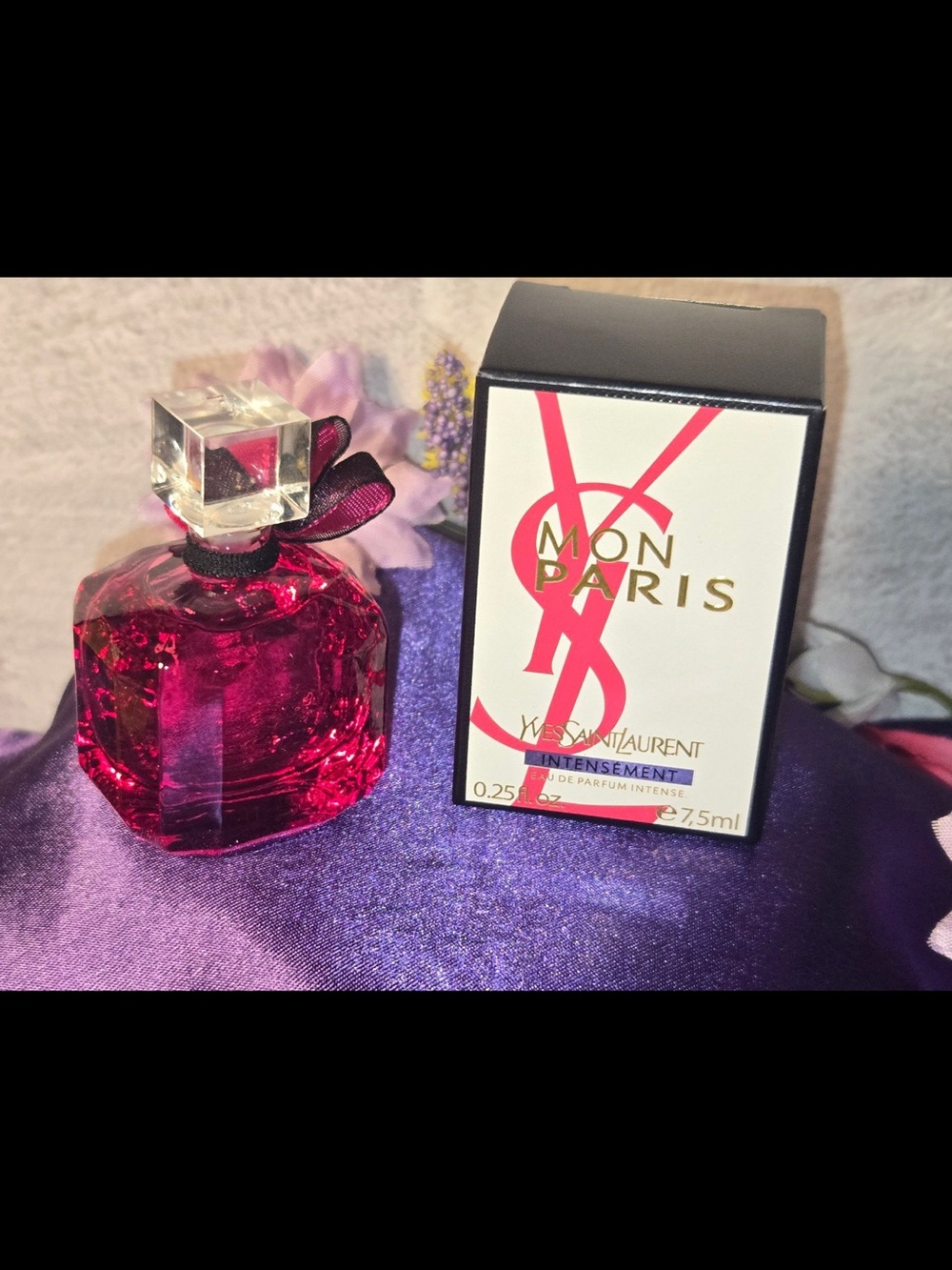 Yves Saint Laurent Mon Paris Intensement Mini Perfume Bottle Pink